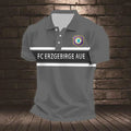FC Erzgebirge Aue Poloshirt Gestreiftes Design Neuer Stil