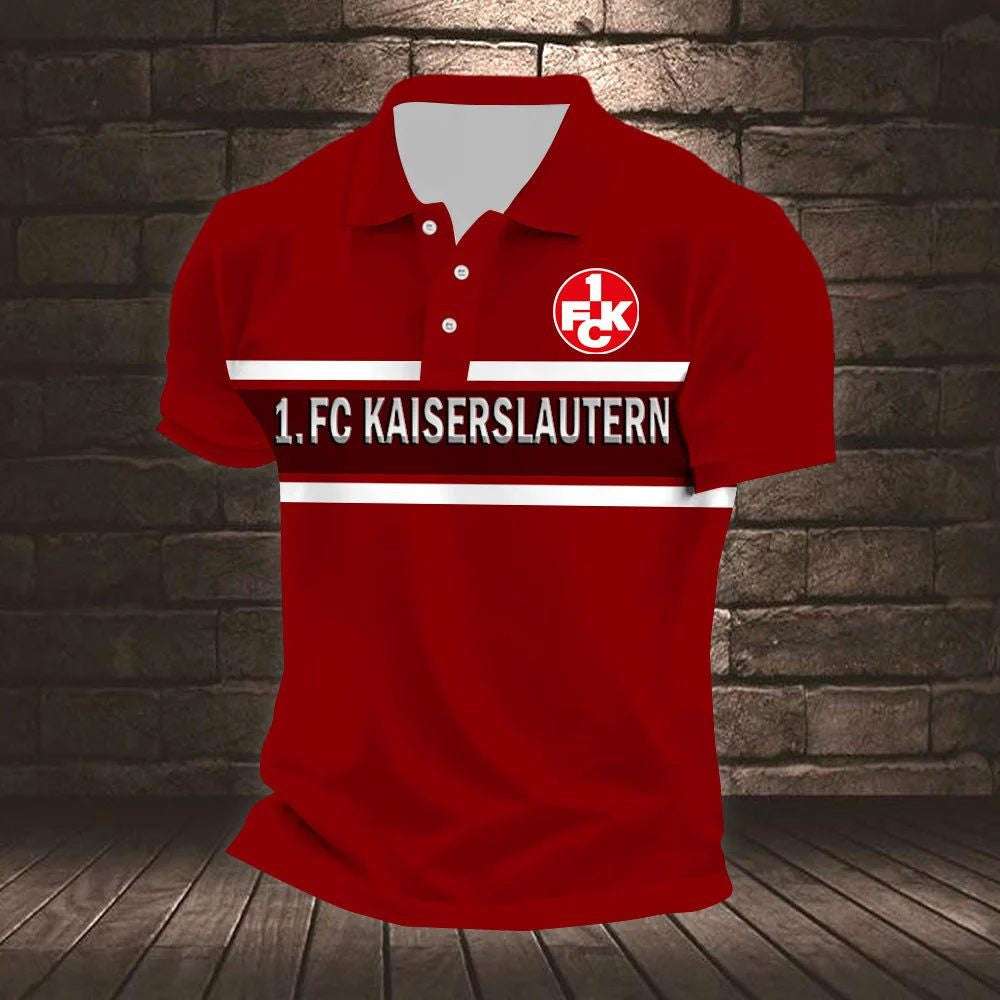 1. FC Kaiserslautern Poloshirt Gestreiftes Design Neuer Stil