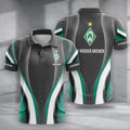 SV Werder Bremen Poloshirt Neue Version mit individuellem Namen Grau