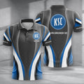 Karlsruher SC Poloshirt mit individuellem Namen Neue Version Grau
