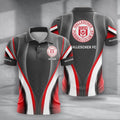 Hallescher FC Poloshirt mit individuellem Namen Neue Version Grau