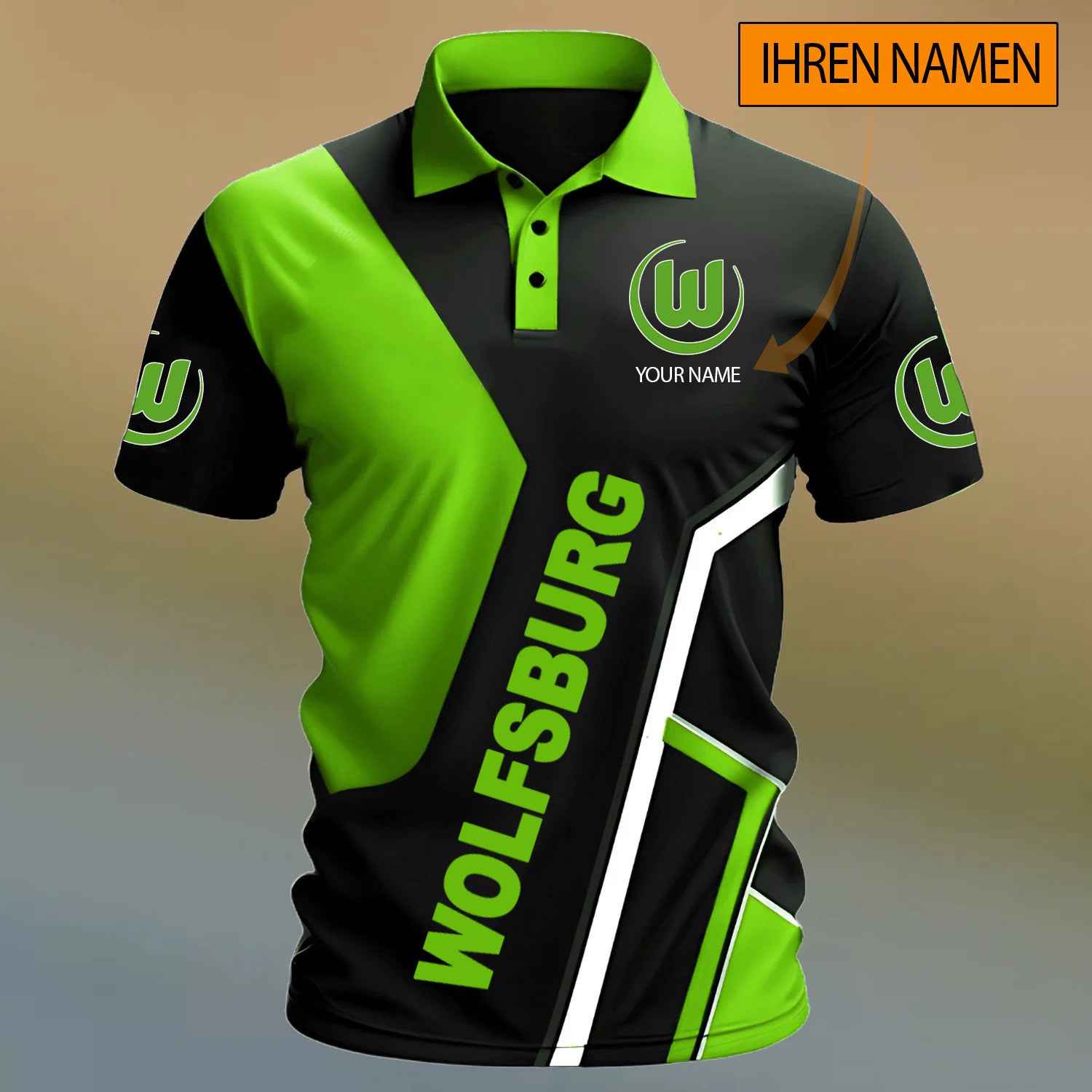 VfL Wolfsburg Poloshirt Sonderedition mit individuellem Namen