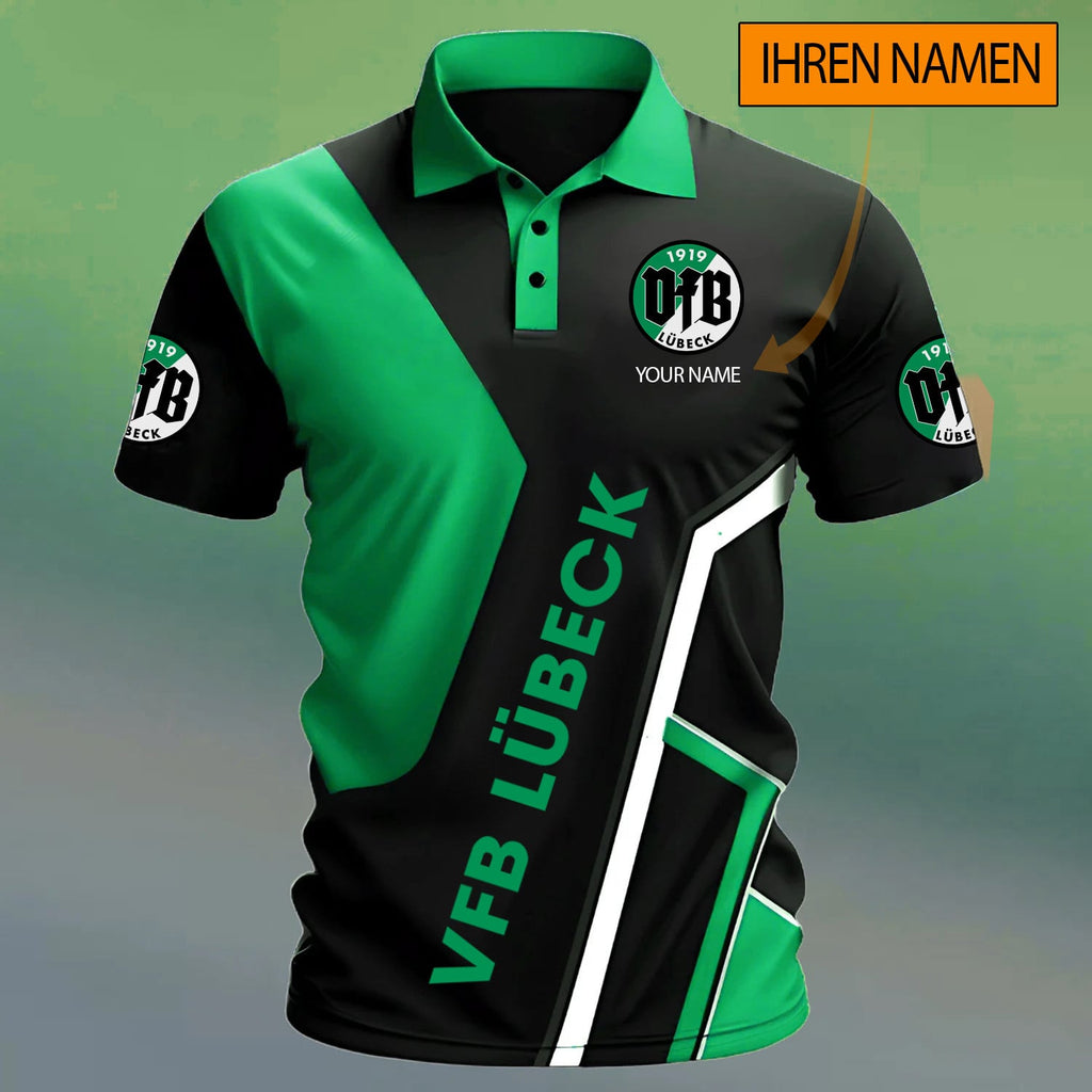 VfB Lübeck Poloshirt Sonderedition mit individuellem Namen