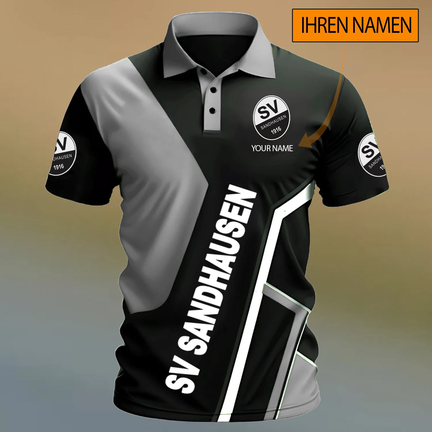 SV Sandhausen Poloshirt Sonderedition mit individuellem Namen
