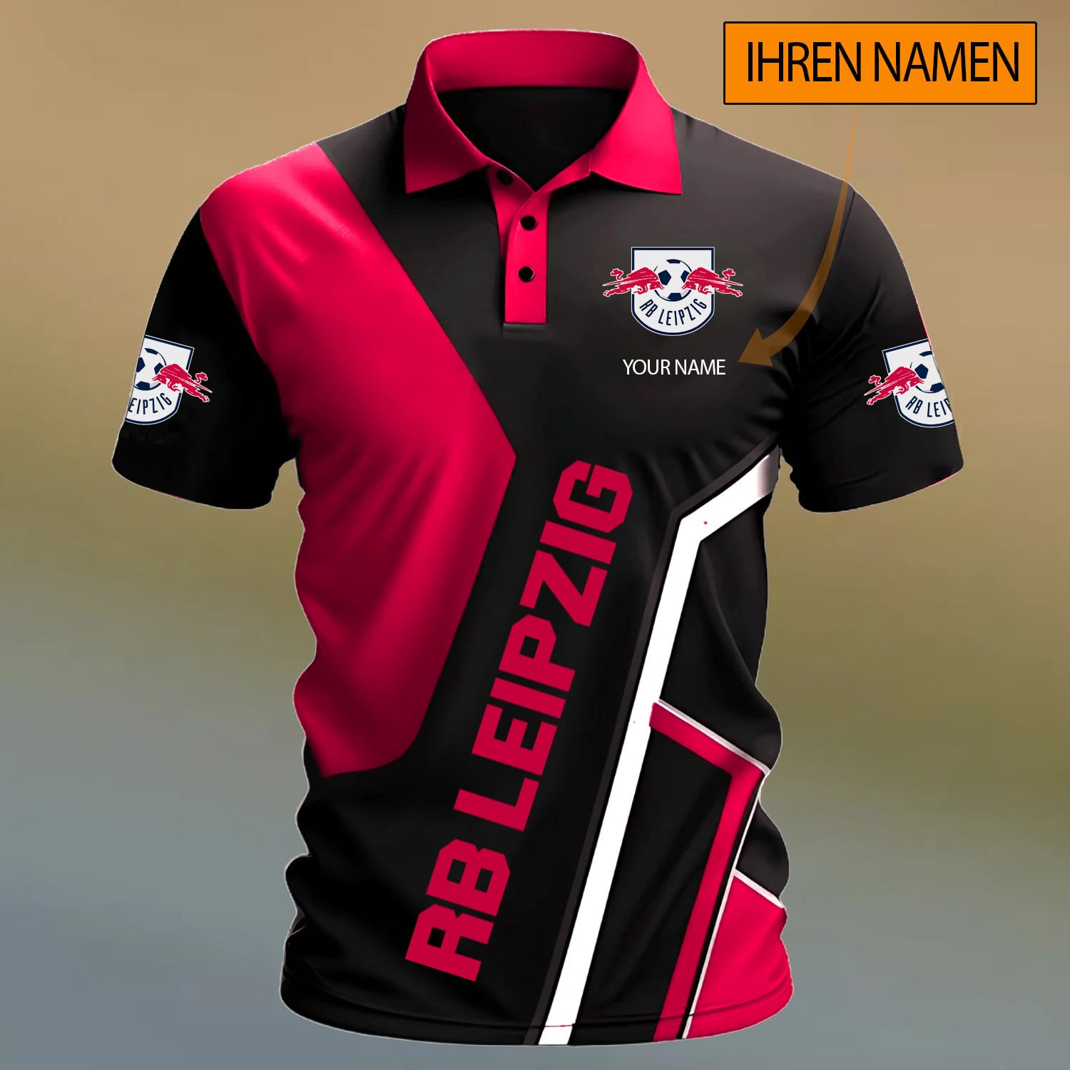 RB Leipzig Poloshirt Sonderedition mit individuellem Namen