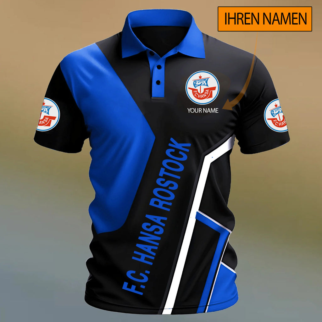 FC Hansa Rostock Poloshirt Sonderedition mit individuellem Namen
