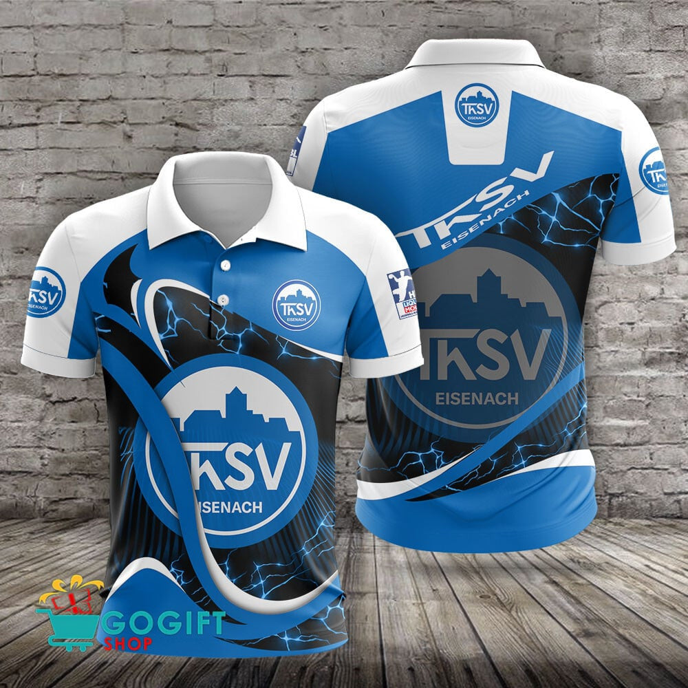 ThSV Eisenach Poloshirt Donner Design mit individuellem Namen