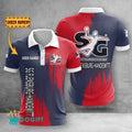 SG Flensburg Handewitt Poloshirt Batik Design mit individuellem Namen