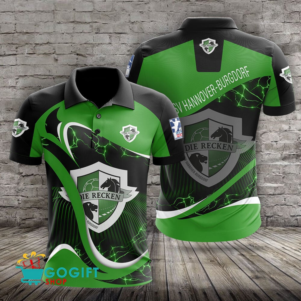 TSV Hannover Burgdorf Poloshirt Donner Design mit individuellem Namen