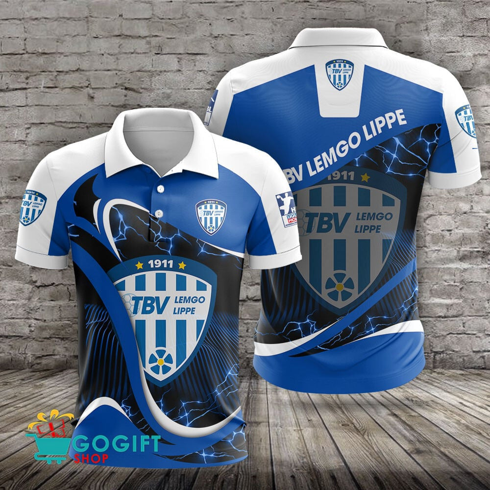 TBV Lemgo Lippe Poloshirt Donner Design mit individuellem Namen