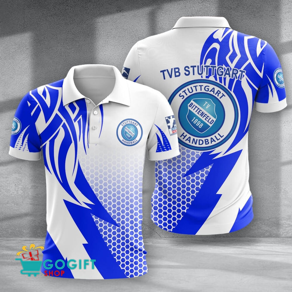 TVB Stuttgart Poloshirt Feuerpunkt Design mit individuellem Namen