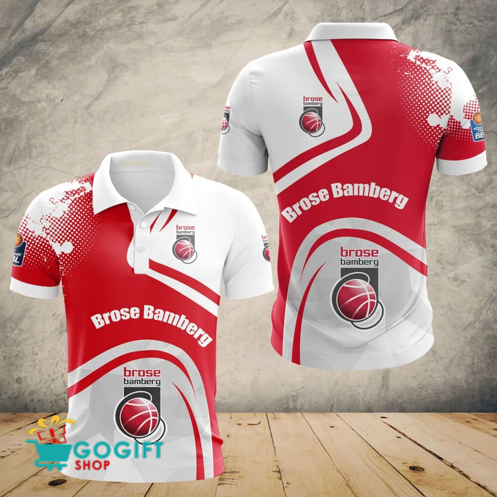 Brose Bamberg Poloshirt Schuppen Design mit individuellem Namen
