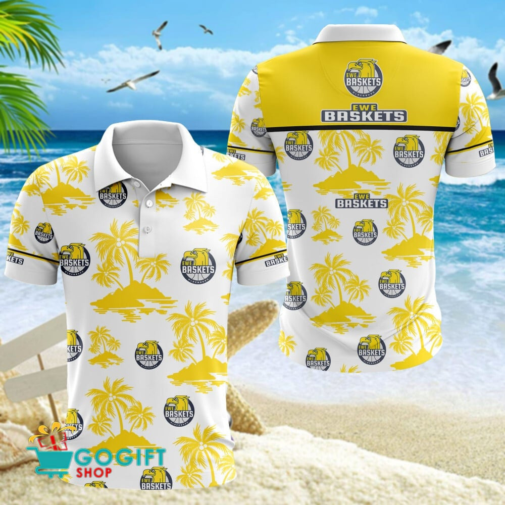 EWE Baskets Oldenburg Poloshirt Basketball Bundesliga Teamlogo von Coconut Island