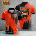 Grizzlys Wolfsburg Poloshirt Kratz Design mit individuellem Namen