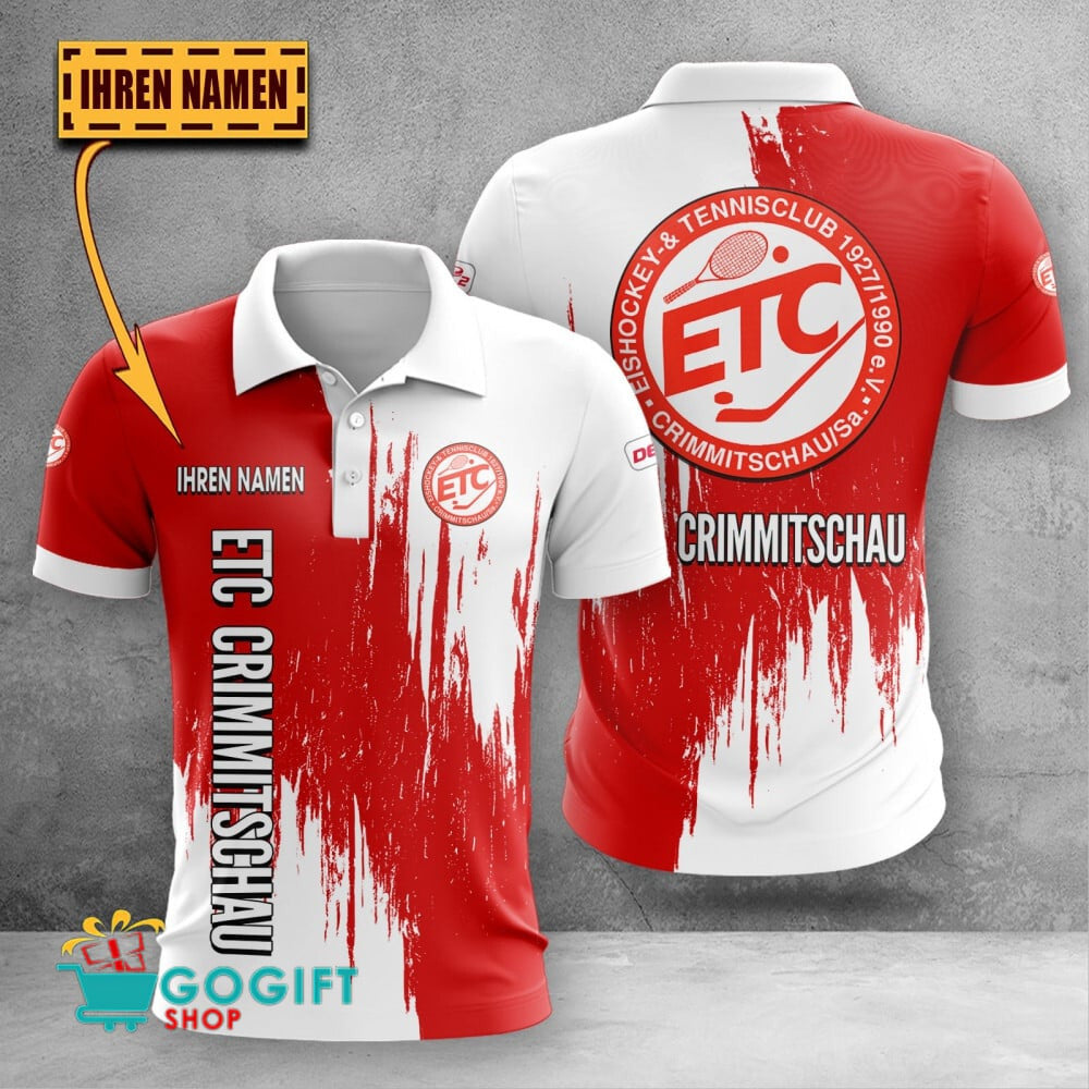 Eispiraten Crimmitschau Poloshirt Kratz Design mit individuellem Namen