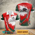 Augsburger Panther Poloshirt Schuppen Design mit individuellem Namen