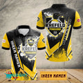 Krefeld Pinguine Poloshirt Schuppen Design mit individuellem Namen