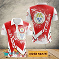 EV Landshut Poloshirt Schuppen Design mit individuellem Namen