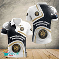 Löwen Braunschweig Poloshirt Schulter Farbspritzer Design Teamfarben