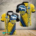 Alba Berlin Poloshirt Durchbrechen Sie das Mauermuster