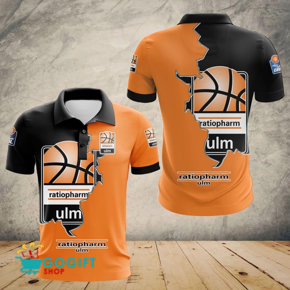 Ratiopharm Ulm Poloshirt Riss Design Teamfarben