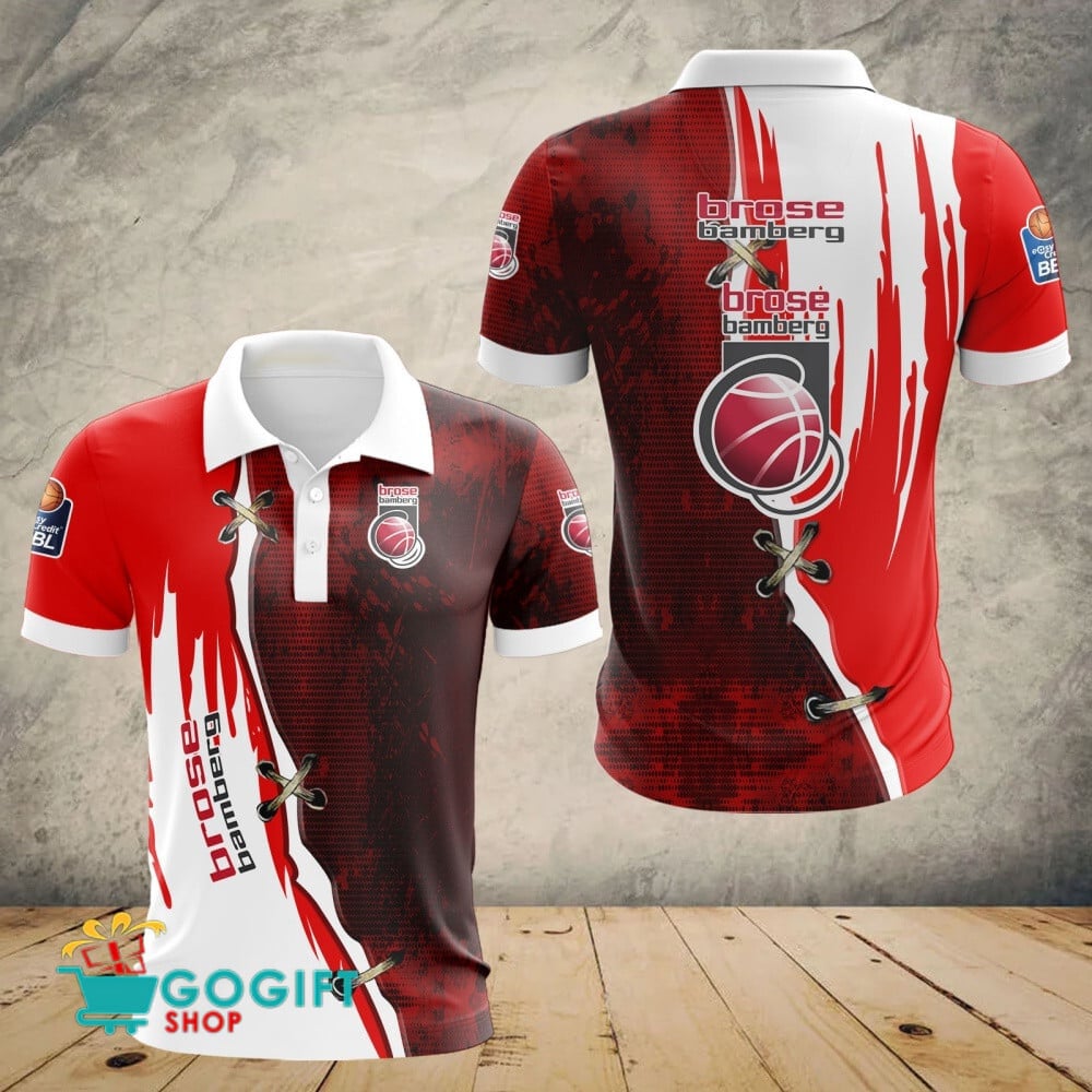 Brose Bamberg Poloshirt Patchwork Design Teamfarben