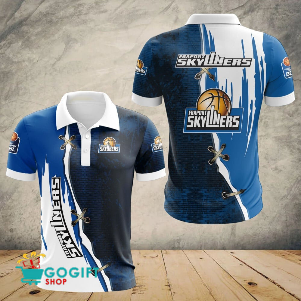 Skyliners Frankfurt Poloshirt Patchwork Design Teamfarben