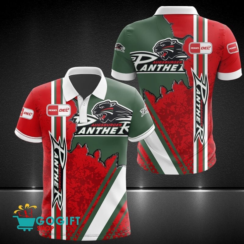 Augsburger Panther Poloshirt Mauer Design