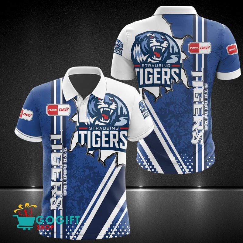 Straubing Tigers Poloshirt Mauer Design
