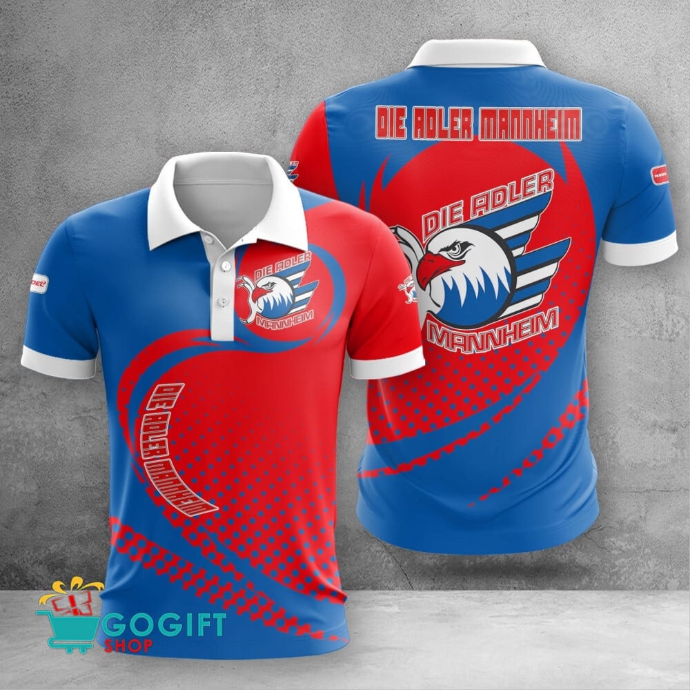 Adler Mannheim Poloshirt Wellenpunkt Design