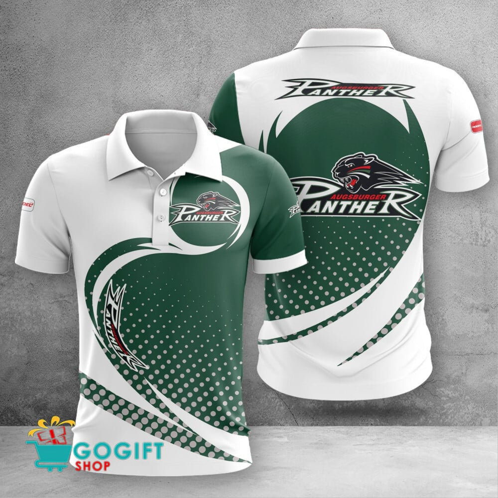 Augsburger Panther Poloshirt Wellenpunkt Design