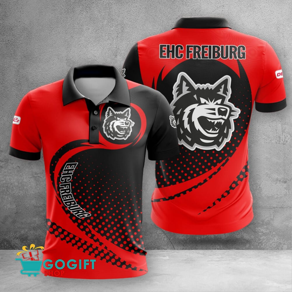 EHC Freiburg Poloshirt Wellenpunkt Design