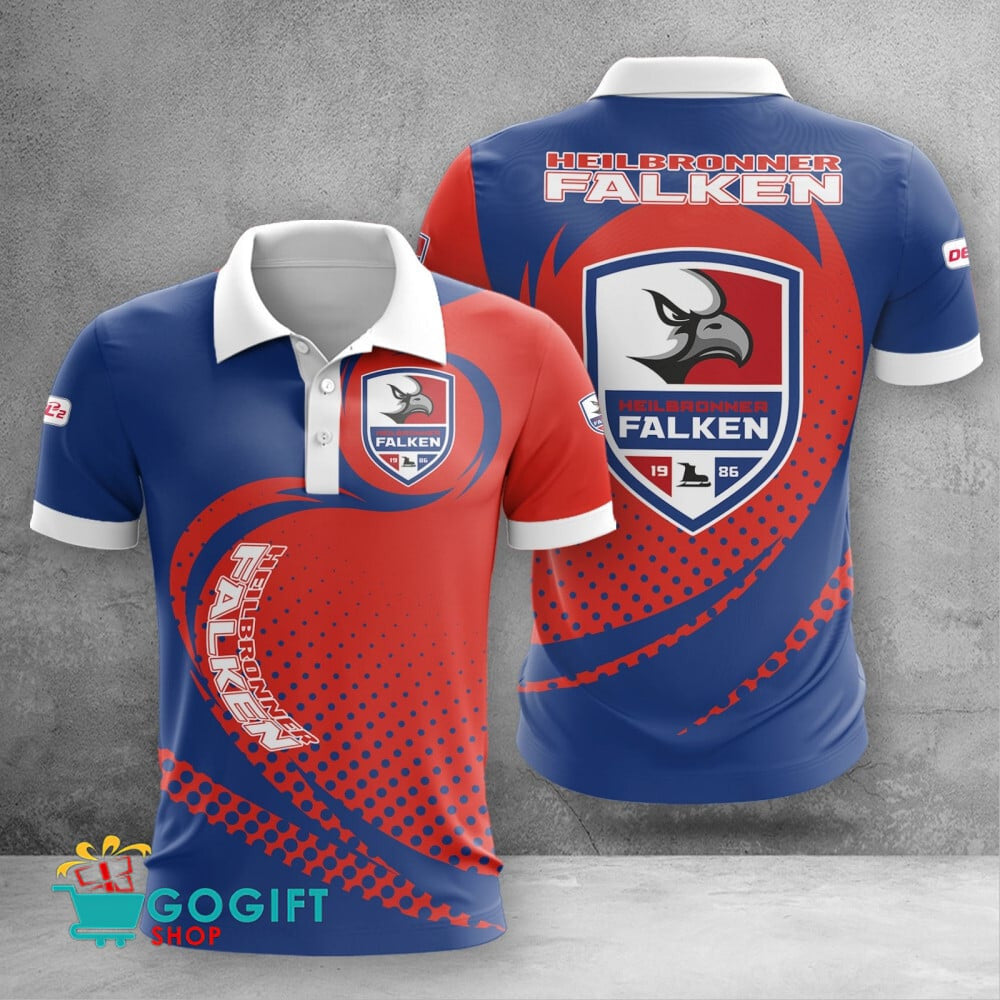 Heilbronner Falken Poloshirt Wellenpunkt Design