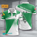 Borussia Mönchengladbach Poloshirt Halbton Design mit individuellem Namen