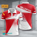 RB Leipzig Poloshirt Halbton Design mit individuellem Namen