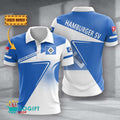 Hamburger SV Poloshirt Halbton Design mit individuellem Namen