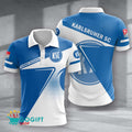 Karlsruher SC Poloshirt Halbton Design mit individuellem Namen