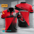 FC Ingolstadt 04 Poloshirt mit individuellem Namen Halbton Design