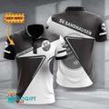 SV Sandhausen Poloshirt Halbton Design mit individuellem Namen