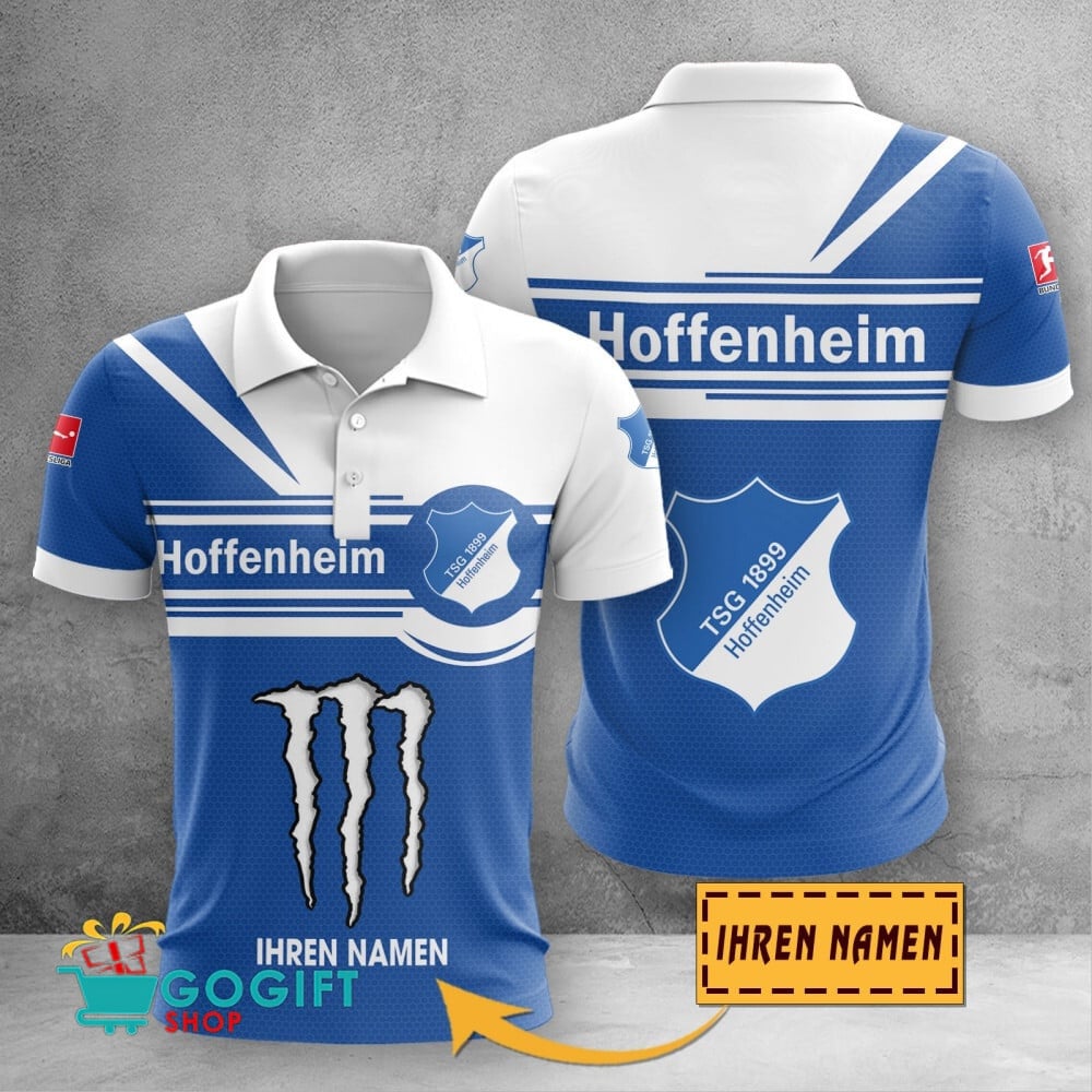 TSG 1899 Hoffenheim Poloshirt mit individuellem Namen Zusammenarbeit mit Monster Energy
