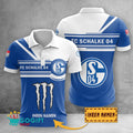 FC Schalke 04 Poloshirt mit individuellem Namen Zusammenarbeit mit Monster Energy