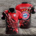 Bayern München Poloshirt Vogelflügel Design mit individuellem Namen