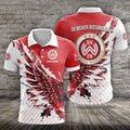 SV Wehen Wiesbaden Poloshirt Vogelflügel Design mit individuellem Namen
