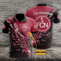 1. FC Nürnberg Poloshirt Vogelflügel Design mit individuellem Namen