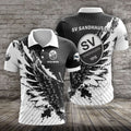 SV Sandhausen Poloshirt Vogelflügel Design mit individuellem Namen