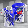 Selber Wölfe Poloshirt Vogelflügel Design mit individuellem Namen