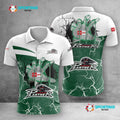 Augsburger Panther Poloshirt Handabdruck Design