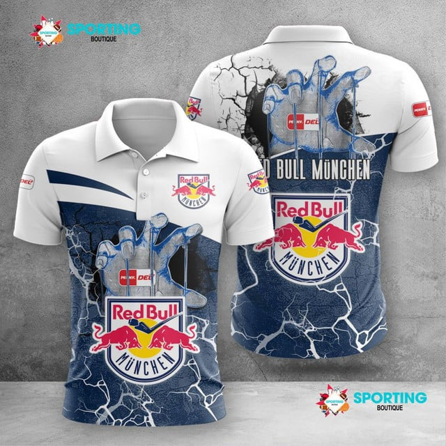 EHC Red Bull München Poloshirt Manipulative Hände Design