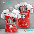 Kölner Haie Poloshirt Handabdruck Design