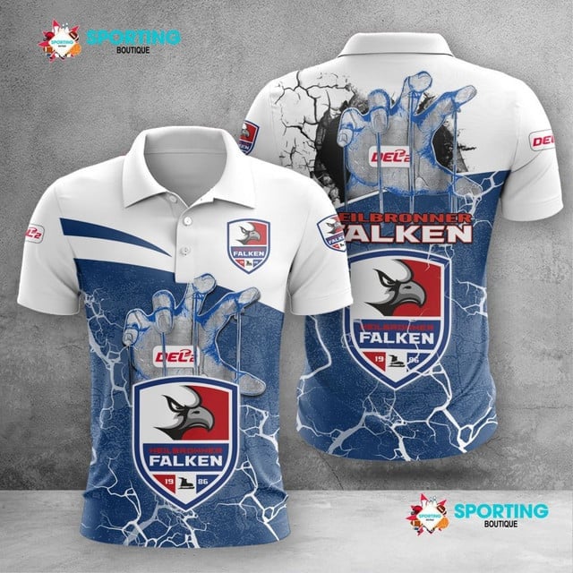 Heilbronner Falken Poloshirt Handabdruck Design